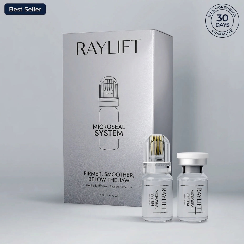 RAYLIFT MicroSeal System box with two micro-infusion ampoules